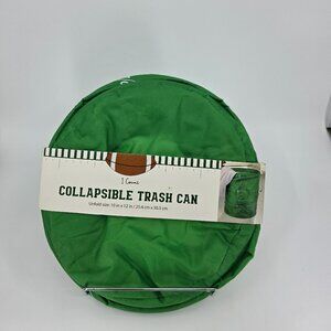 NWT QTOP Football Field Collapsible Pop Up Trash Can Tailgate Game Day Decor